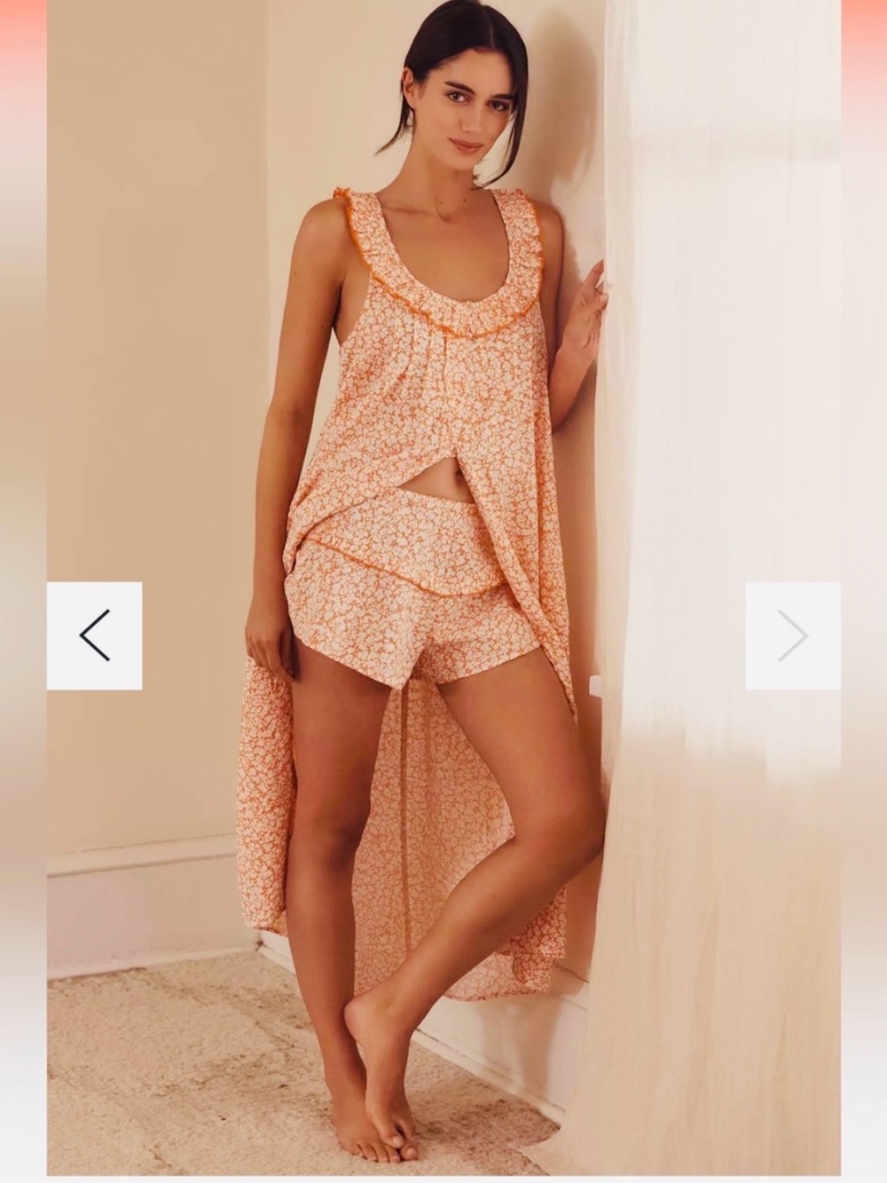 Rare‼️EUC BY ANTHROPOLOGIE set
SLEEVELESS RUFFLE NAP DRESS with RUFFLE SHORTS - Picture 2 of 14